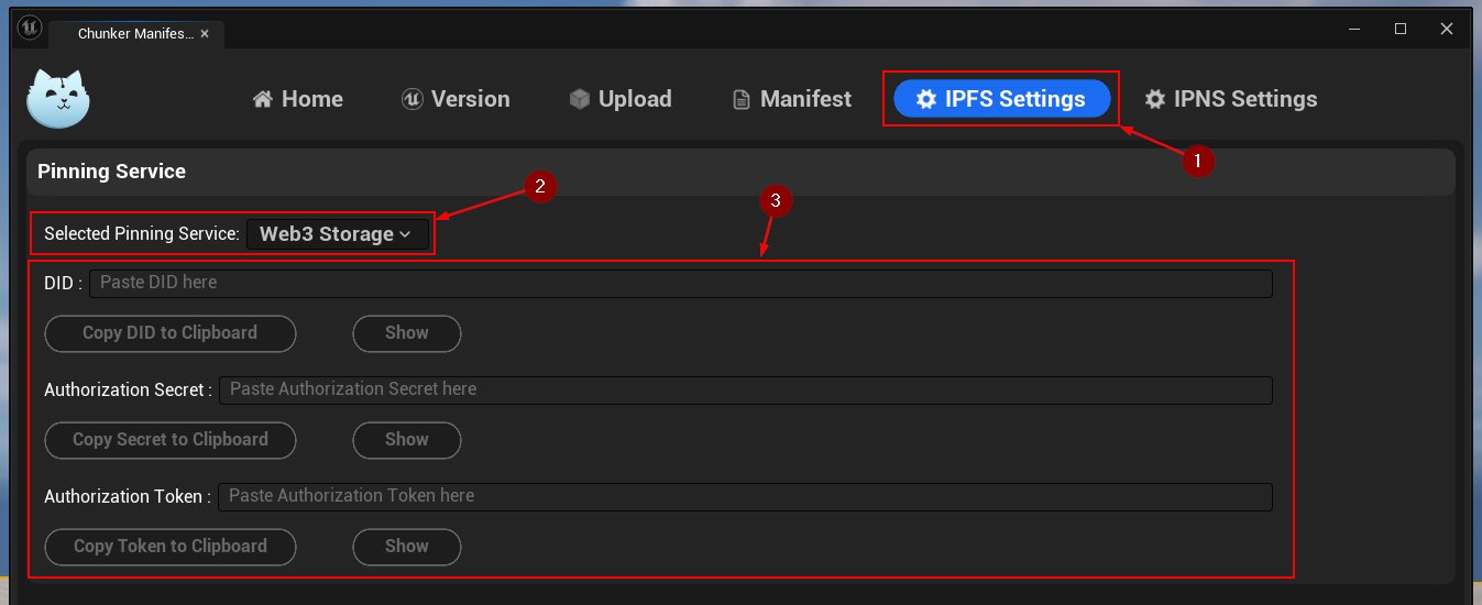 IPFS Settings