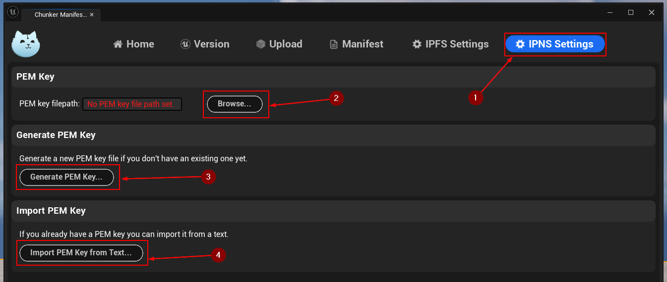 IPNS Settings